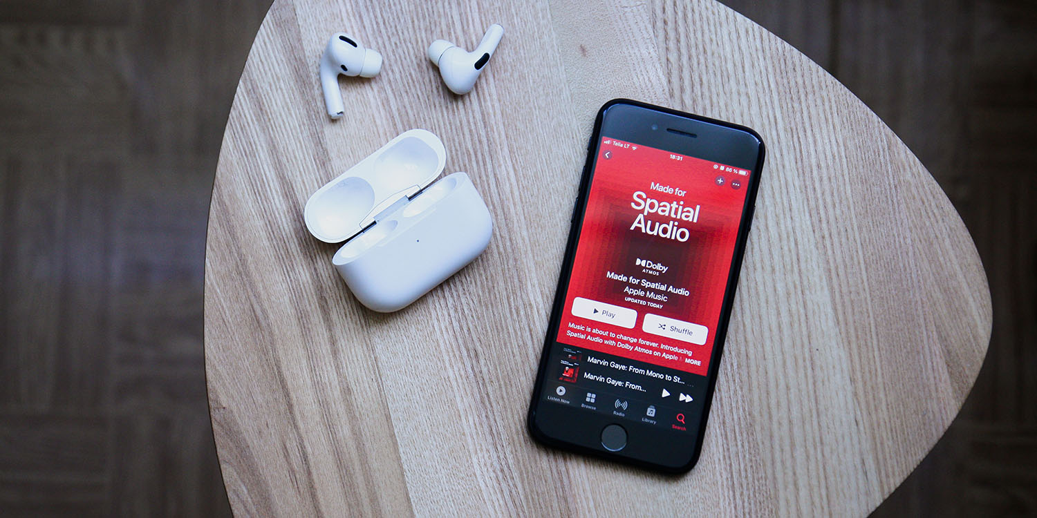 Apple Music fraud | AirPods and iPhone with Apple Music app open